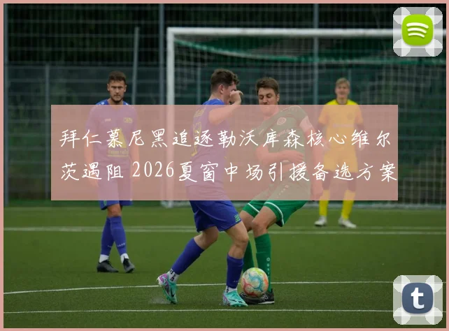 拜仁慕尼黑追逐勒沃库森核心维尔茨遇阻 2026夏窗中场引援备选方案分析